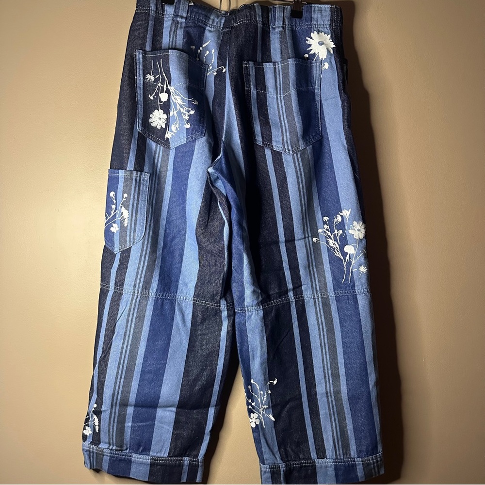 We The Free Cove Crop Pull-on Jeans, Striped, Floral, Boho, Festival, Resort - Picture 6 of 12